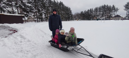 на стадионе спортивной школы подготовили лыжную трассу к районным соревнованиям - фото - 1